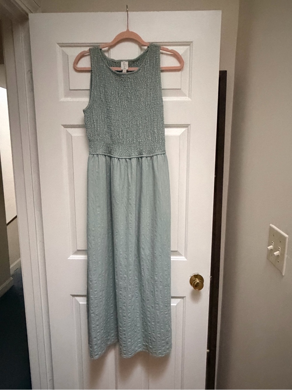 Joie Sea Glass Green Sleeveless Midi Dress with Pockets